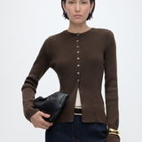 Uvis Cardigan - Seal Brown