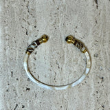 Sari Bis Bracelet Acetate - White