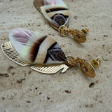 Sao Earrings - Gold/Pink