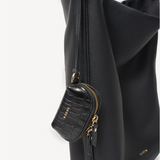 Tarin Airpod Pouch - Black Croc