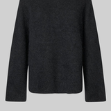 Brookline Knit Raglan O-Neck - Black