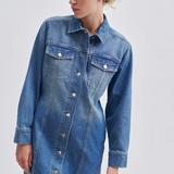 Kylie Dress - Denim Blue