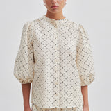 Esa Printed Short Sleeve Shirt - Pumice Stone