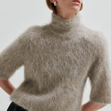 Karla Fluffy High Neck - Pumice Stone
