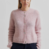 Andrea Rib Cardigan - Sepia Rose