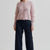 Andrea Rib Cardigan - Sepia Rose