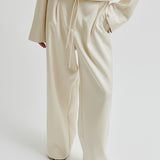 Dazzle Sateen Tie Front Pant - Jet Stream