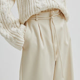 Dazzle Sateen Tie Front Pant - Jet Stream