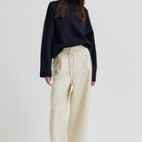 Dazzle Sateen Tie Front Pant - Jet Stream