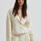 Dazzle Sateen Blazer - Jet Stream