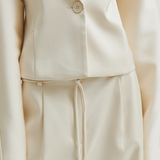 Dazzle Sateen Blazer - Jet Stream