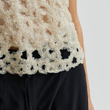 Gleam Beaded Top - Summer Sand
