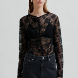 Social Lace Tee - Black