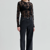 Social Lace Tee - Black