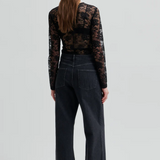 Social Lace Tee - Black