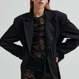 Social Lace Tee - Black