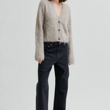 Karla Fluffy Cardigan - Pumice Stone