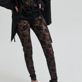 Social Lace Leggings - Black
