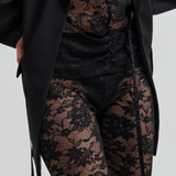Social Lace Leggings - Black