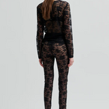 Social Lace Leggings - Black