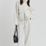 Cliss Stripe Jean - Tofu