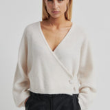 Gabby Wrap Knit - Soft Beige