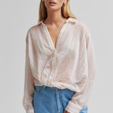 Chevy Twist Front Stripe Shirt - Creampuff