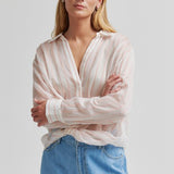 Chevy Twist Front Stripe Shirt - Creampuff