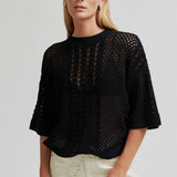 Deya Knit SS Top - Black