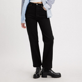 Ribcage Straight Ankle Jeans - Black Sprout
