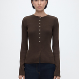 Uvis Cardigan - Seal Brown