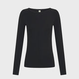 Quinn Knit Top-Black