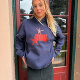 HIBI Star Hoodie - Navy Charcoal
