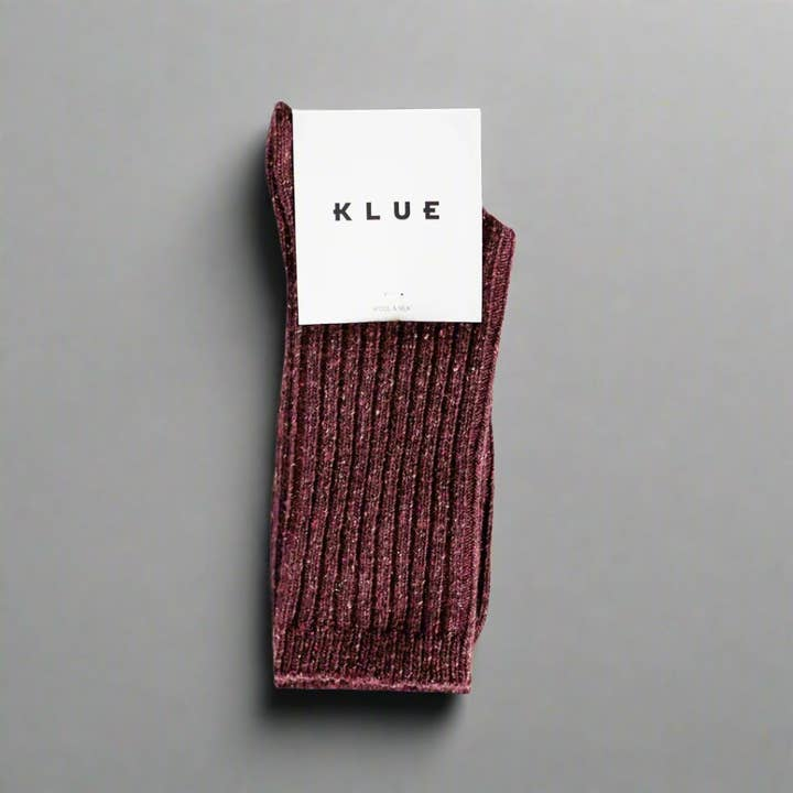 Silk and Wool Dust Star Socks