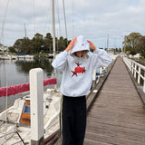 HIBI Star Hoodie  - Grey Marle