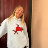 HIBI Star Hoodie  - Grey Marle