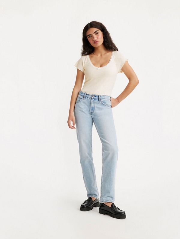Middy Straight Jeans - Blasted Stone
