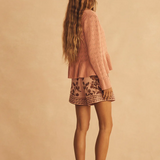 Alba Senese Crochet Ruffle Cardigan