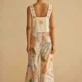 Alcio Pleated Wide Leg Pant