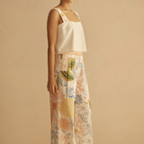 Alcio Pleated Wide Leg Pant