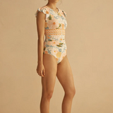 Ruffle Sleeve One Piece - Alcio