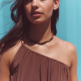 Mila Asymmetrical Maxi Dress - Espresso