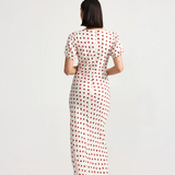 Florence Dress - Ruby Antique Dot