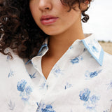 Lucinda Blouse - Cerulean Peony