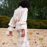 Harper Pant - Peony / Antique Plaid