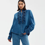 Luna Blouse - Denim