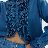 Luna Blouse - Denim