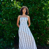 Molly Dress - Antique Rose Stripe