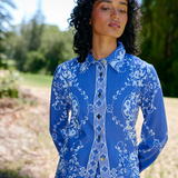 Lela Jacket - Royal/Antique