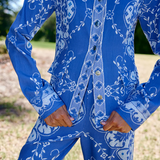 Lela Jacket - Royal/Antique